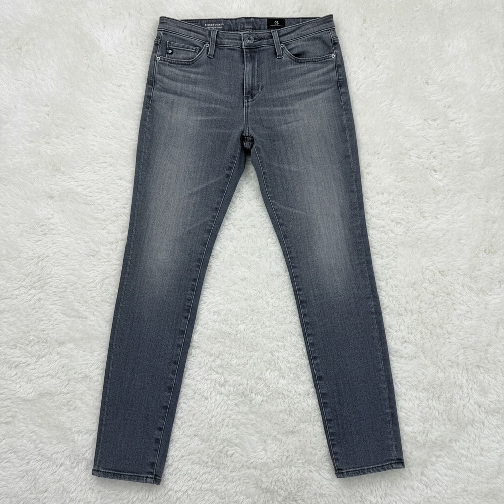 AG Adriano Goldschmied Women's Grey Legging Ankle Super Skinny Jeans | 27R
 b86
